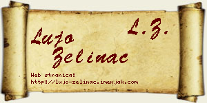 Lujo Zelinac vizit kartica